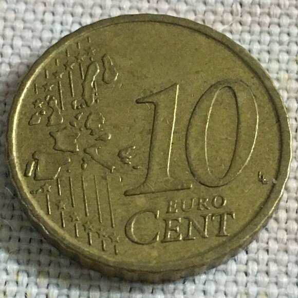 2005 Spain "Cervantos" 10 Euro Cent Coin - Picture 2 of 7